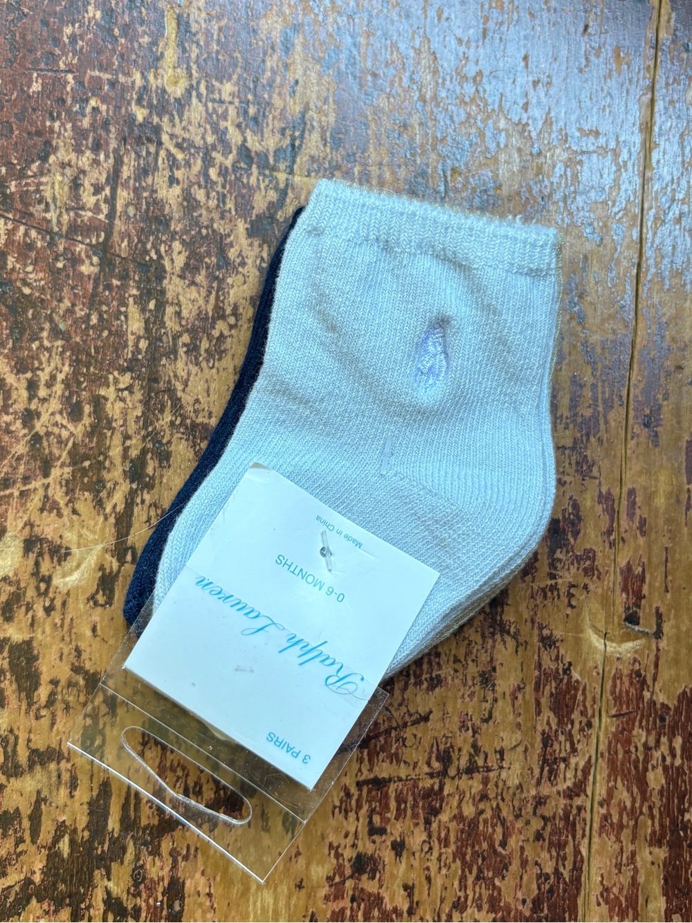 Ralph Lauren socks, size 0-6 months